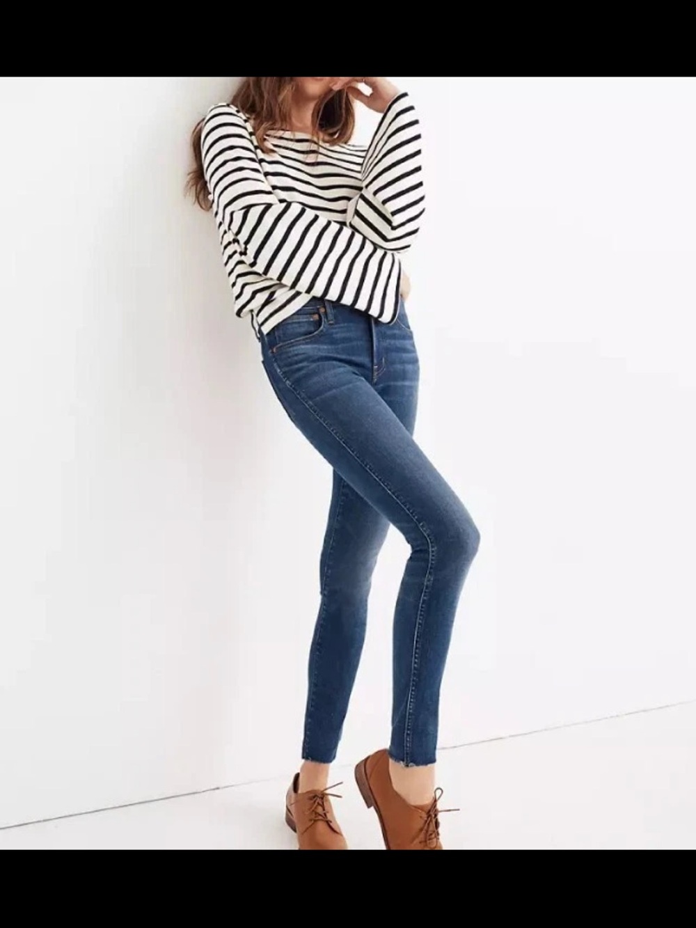 Madewell 9" High-Rise Skinny Crop Jeans: Frayed-Hem Edition